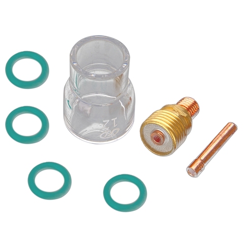 7Pcs/Set #12 Pyrex Glass Cup Kit Stubby Collets Body Gas Lens Tig Welding Torch For Wp-9/ 20/ 25  Welding Accessories ► Photo 1/6