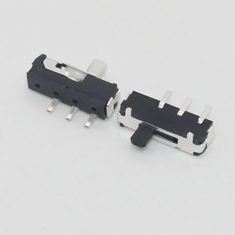 10pcs 3 Pin Mini Slide Switch On-OFF 2Position Micro Slide Toggle Switch Miniature Horizontal Slide Switch  white Micro Limit ► Photo 1/2