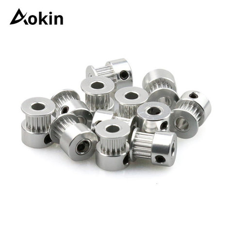 3D Printer Parts GT2 Timing Pulley 16 Tooth 2GT 20 Teeth Aluminum Bore 5mm 8mm Synchronous Wheels Gear Part For Width 6mm 10mm ► Photo 1/6