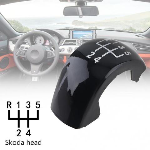 5 Speed 2 Color Manual Styling ABS Gear Shifter Shift Lever Knob Stick Handball Head Cover for Skoda / Octavia MK2 1Z0798001 ► Photo 1/6