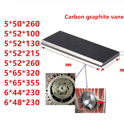 vacuum pump carbon vanes graphite vane,graphite blade ► Photo 1/6