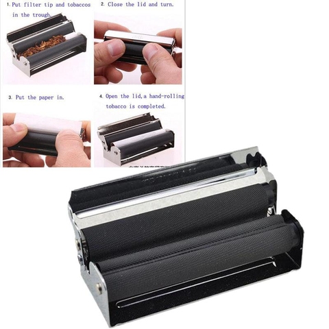 DIY Cigarette Filling Roller Machine Tools Tobacco Cutting Cigarette Machine Roller Filling Metal Roller Smoking Accessories ► Photo 1/6