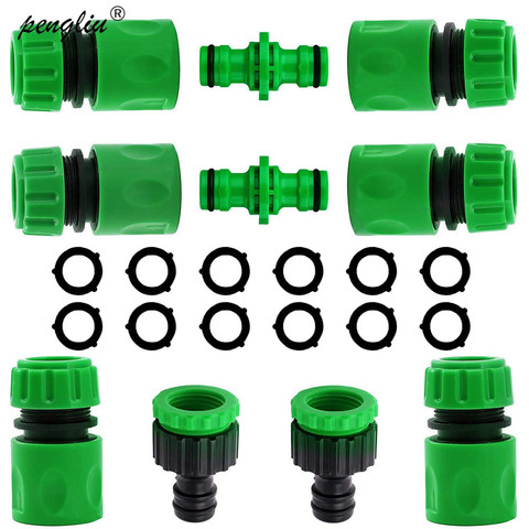 Garden Watering Hose ABS Quick Connector 1/2” End Double Male Hose Coupling Joint Adapter Extender Set For Hose Pipe Tube ► Photo 1/6