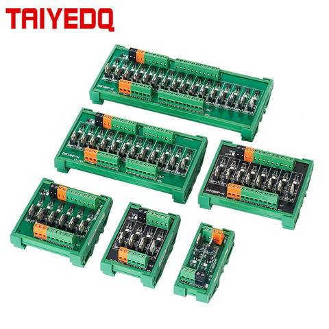 PLC DC output Din Rail amplifier board  PLC Relay Board 24V MCU control board SOM transistor  2/4/6/812/16 Way ► Photo 1/4