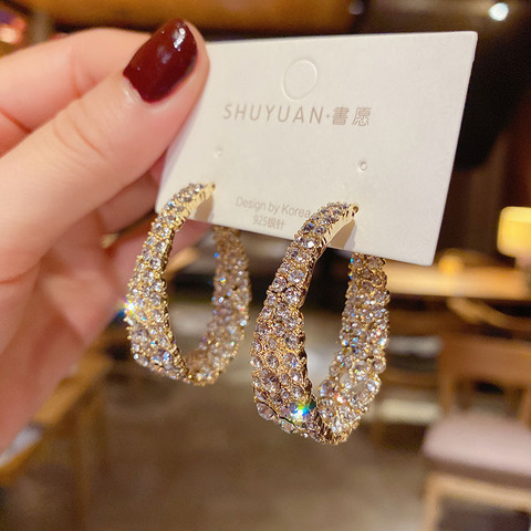 New style show face small high-end atmosphere decoration fashion women temperament personality exaggerated ear ring women ► Photo 1/5