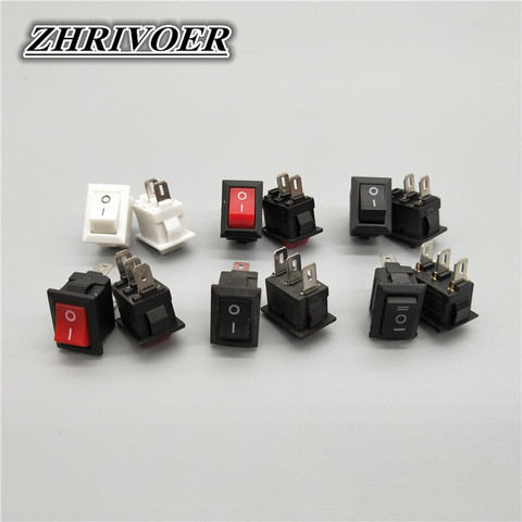 5pcs KCD5 3A/250V 10*15mm SPST 2/3Pin ON/OFF Boat Rocker Switch Car Dash Dashboard Truck RV ATV Home ► Photo 1/6