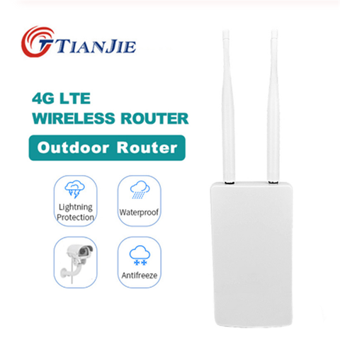 TIANJIE Outdoor 4G/LTE WiFi Router Wireless WAN/LAN Port Wifi AP Sim Card Slot wifi Hotspot Waterproof CPE Router Modem Dongle ► Photo 1/6