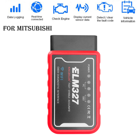 For Mitsubishi Lancer Outlander L200 Galant Delica ASX PIC18F25K80 WIFI ELM327 OBD2 Scanner OBD2 Code Reader Diagnostic Tools ► Photo 1/6