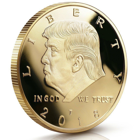 President Commemorative Coin Coin Bitcoin Collection Gift Bit Coin Maya Prophecy Gold Plated Commemorative Coin ► Photo 1/6