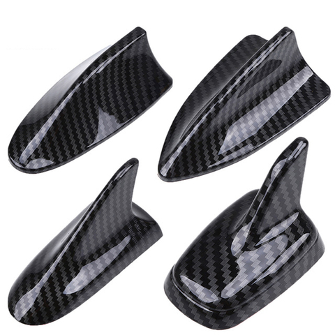 Decorative Shark Fin Antenna,Carbon Fiber Look,Universal Modeling Decorating Parts, No function Dummy Aerial Car Accessories ► Photo 1/6