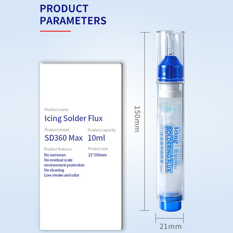 10ML MECHANIC 100% Original Flux Solder Paste No-clean Transparent Welding Paste Flux SD360 MAX With Push Rod ► Photo 1/6