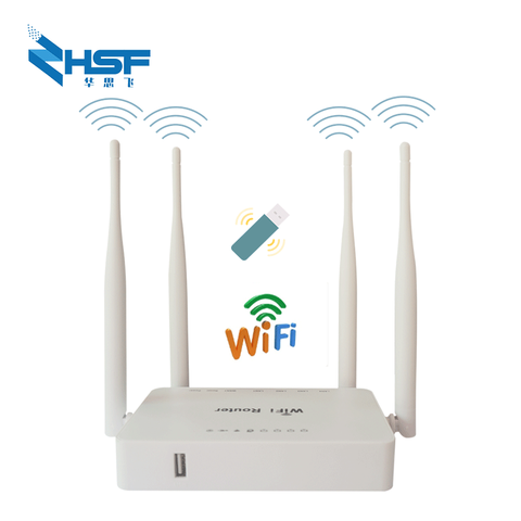Popular 300Mbps Wi-Fi Router Wth USB Port Work For Huawei 3372 4G USB Modem External Antennas Wireless Mesh Booster openWRT OMNI ► Photo 1/6