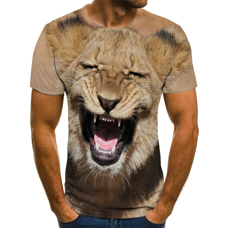 New Summer T shirt Men Streetwear Short Sleeve Tees Tops Funny Animal Male  Clothes Casual Dog Lion pig 3D Print Tshirt - Price history & Review |  AliExpress Seller - joon Store 