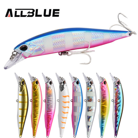 ALLBLUE SPRINT 100SW Heavy Sinking Minnow Fixed Weight Jerkbait Fishing Lure 100mm 22G Off Shore Saltwater Sea Bass Bait Tackle ► Photo 1/6