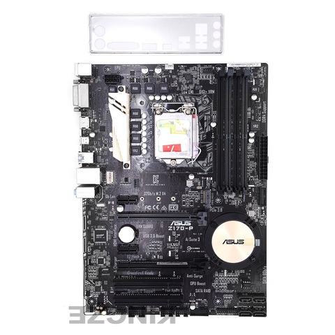 Used Asus Z170-P Desktop Motherboard Z170 Socket LGA 1151 i7 i5 i3 DDR4 64G M.2 SATA3 USB3.0 USB DVI HDMI ATX ► Photo 1/5