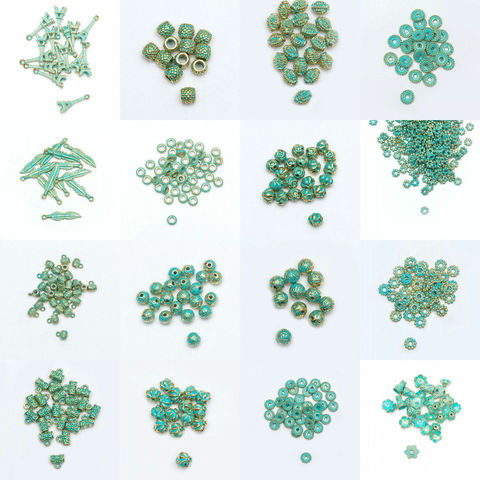 20-1000Pcs Retro Tibetan Silver Copper Green Gold Beads Spacer Bead Caps Charms For Jewelry Necklace Bracelet DIY Findings ► Photo 1/6