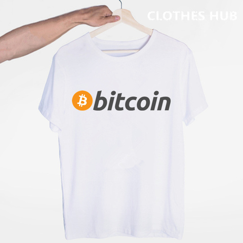 Bitcoin Original  Logo T Shirt Print Short Sleeve T-Shirt New High Quality Men Tee Shirts ► Photo 1/2