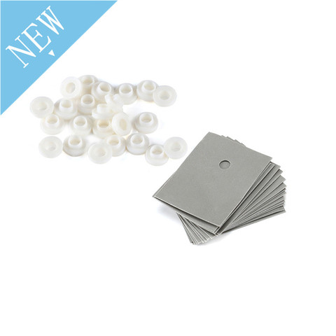 100PCS TO-220 Insulation Pads Silicone Heatsink Shim TO 220 Transistor Plastic Washer Insulation Washer TO220 ► Photo 1/5