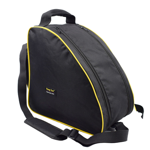 Durable Sport Travel Shoulder Strap Snowboard Ski Boot Bag Yellow Piping Luggage Bag 37 x 24 x 36cm ► Photo 1/6