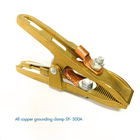 500A Heavy Duty Ground Clamp Manual Welder Earth Ground Cable Copper Grip Clip Clamp for Arc Welding Machine, 180mm Length ► Photo 1/2