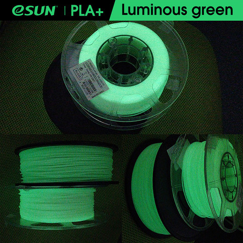 eSUN Glow In The Dark PLA+ Filament 1.75mm PLA Plus 3D Printer Filament 1KG (2.2 LBS) Spool 3D Printing  Material for 3D Printer ► Photo 1/6