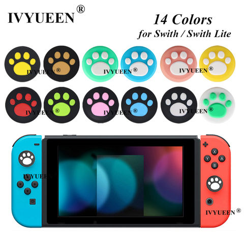 IVYUEEN 4 pcs Analog Thumb Grips Stick Cover for Nintendo Switch NS Lite Joy-Con for NintendoSwitch Joy Con Animal Crossing Caps ► Photo 1/6