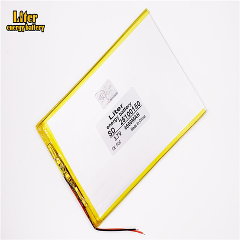 lithium polymer battery 3.7V 4600mah 10 -inch Tablet PC built-in battery 25100150 ► Photo 1/4