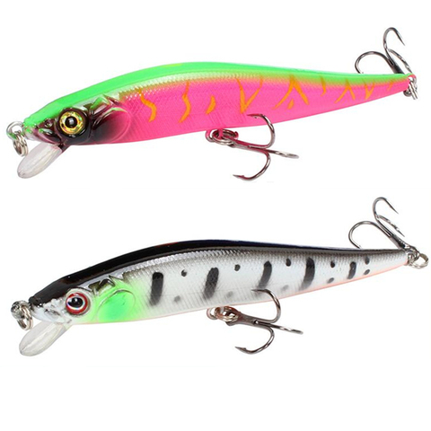 Floating Minnow Fishing Lure Wobbler Hard Artificial Bait 10.5cm 10g 3D Eyes Quality Trolling Carp Pike Pesca Fishing Tackle ► Photo 1/6
