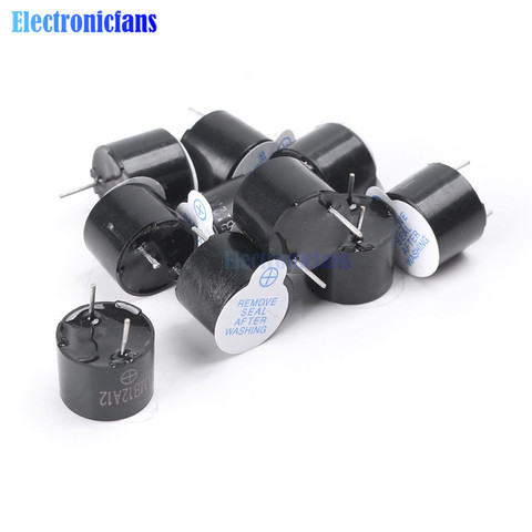 10pcs 5v Active Buzzer Magnetic Long Continous Beep Tone Alarm Ringer 12mm MINI Active Piezo Buzzers Fit For Computers Printers ► Photo 1/5