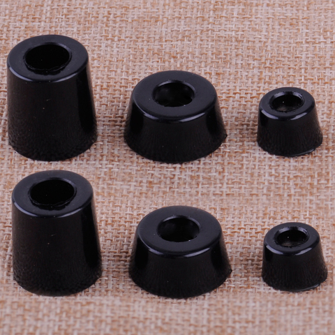 8pcs Black Speaker Cabinet Furniture Chair Table Box Conical Rubber Foot Pad Stand Shock Absorber S / M / L Skid Resistance ► Photo 1/2