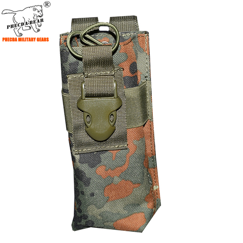 flecktarn master camo tactical interphone pouch molle magazine pouch military radio holder army vest ammo pouch radio holster ► Photo 1/6