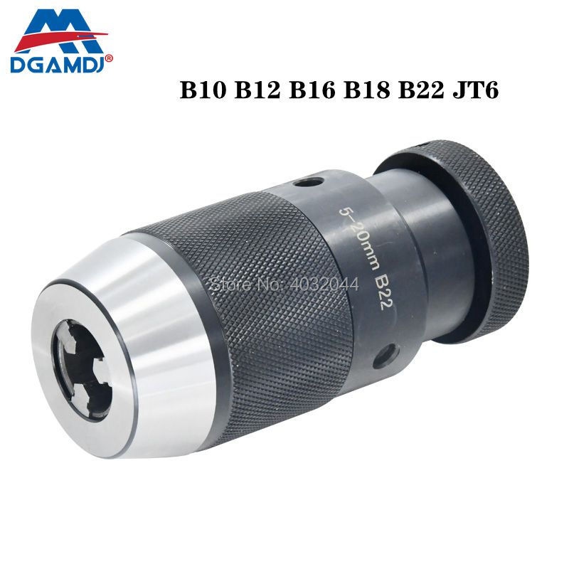 B10 B12 B16 B18 B22 Drill Chuck Keyless Self Tighten Automatic Locking