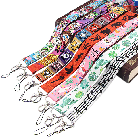 CA1598 Cartoon Cute Lanyard For Keys Hanging Ropes Phone Badge Neck Straps Plants Necklaces Fashion Accessories ► Photo 1/6
