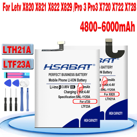 HSABAT LTH21A Battery for Letv Le Max 2 Max2 5.7inch X820 X821 X822 X829 LeMax2 LTF23A for Letv Pro 3 Pro3 X720 X722 X728 ► Photo 1/3