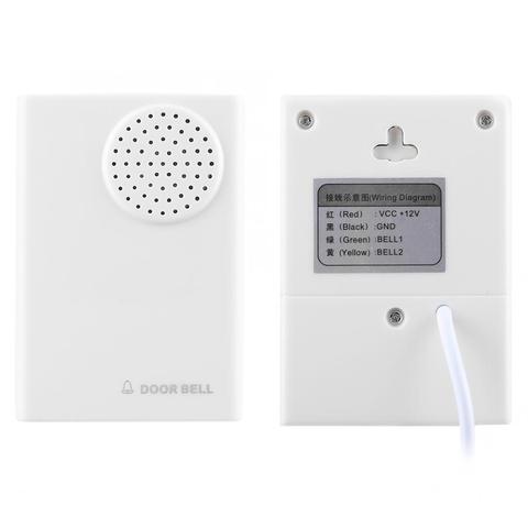 Wall Mounted ABS DC 12V Wired Doorbell 8.7x6cm Home Office Security Door Chime White Smart Ring Bell For Access Control System ► Photo 1/6