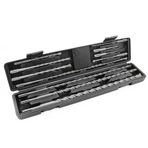 11PCS/Set Tungsten Carbide Tip Hammer Drill 5-20mm SDS Plus Masonry Hammer Drill Bits Set with Tool Case ► Photo 1/4