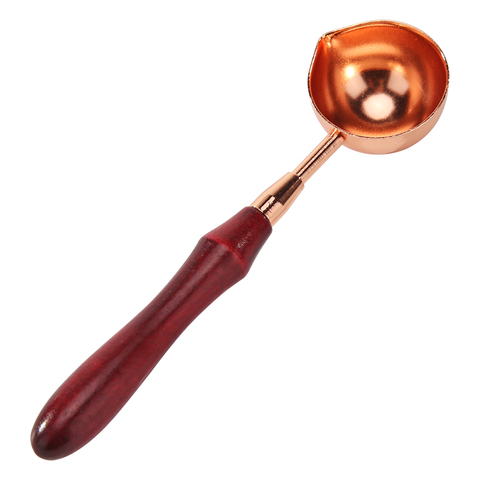 1pcs Wax Sealing Melting Spoon Retro Wooden Handle Spoon for Wax Seal Stamp Decorative Craft Gift Accessories ► Photo 1/6