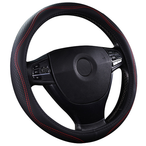 2022 New arrival Plus size 40 42 45 47 50cm,Car Steering Wheel Cover,  pu leather steering wheel hubs fit for almost cars ► Photo 1/4
