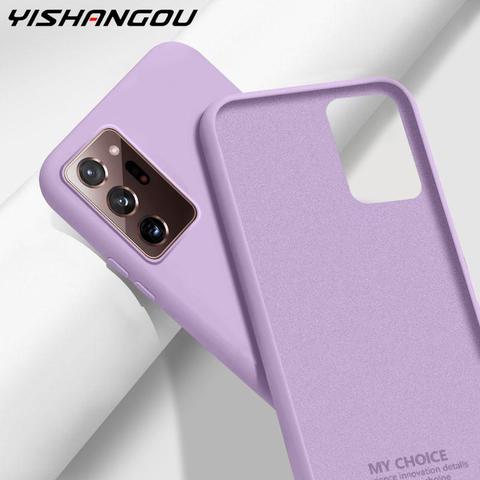Buy Online Liquid Silicone Case For Samsung Galaxy S Fe 5g Plus Note Ultra 1s Coque Candy Color Soft Phone Back Cover Alitools