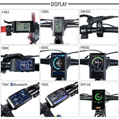 LCD Display Speed Controller For Bafang BBS01B BBS02B BBSHD Mid Hub Motor Kits Electric Bicycle Parts 36V 48V 60V 70V E-bike ► Photo 1/6