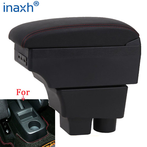 For Skoda FABIA Armrest 2008-2014 2013 2012 2011 Car Armrest box Retrofit parts Storage box car accessories Interior USB LED ► Photo 1/6