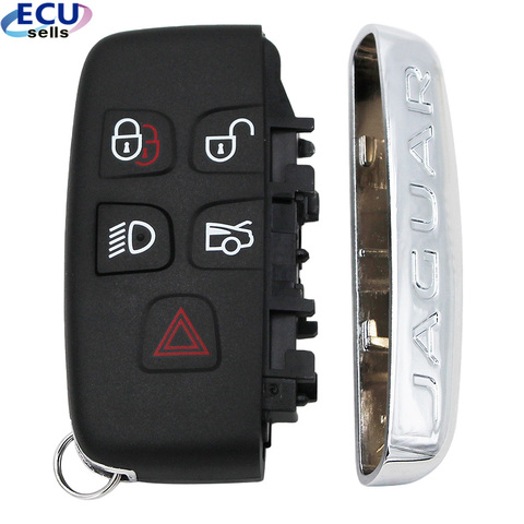 High quality New 5 Button Smart Key Remote Key Shell Case Fob for JAGUAR XJ XJL XF ► Photo 1/3