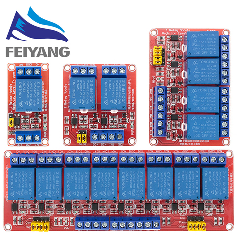 Relay module 1 2 4 6 8 Channel 12V Relay Module Board Shield with Optocoupler Support High and Low Level Trigger for Arduino ► Photo 1/6