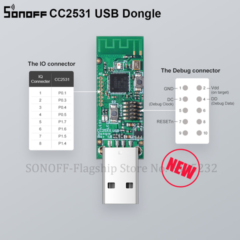 Itead SONOFF Dongle Zigbee CC2531 USB Dongle Module Bare Board Packet Protocol Analyzer Interface Dongle Capture Packet Module ► Photo 1/6