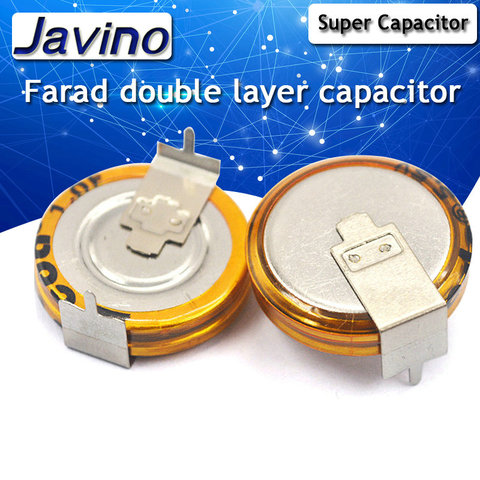 2PCS 5.5V 4F H Style Horizontal Super Capacitor Farad capacitor Double Layer Capacitor Low ESR Fast Charge Long Life diy kit ► Photo 1/1