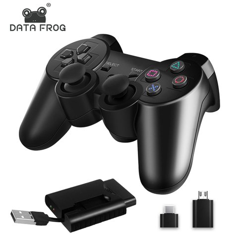 DATA FROG 2.4 G Wireless Gamepad for PS3/PS2 Game Joystick Gamepad for PC Joypad Game Controller for Android Smart Phone/TV Box ► Photo 1/5