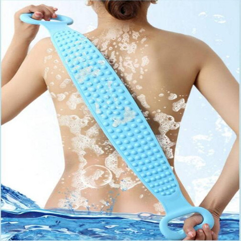 Silicone Brushes Bath Towels Rubbing Back Mud Peeling Body Medical Massage Shower Magic Brush Flexible Scrubber Skin Cleaning ► Photo 1/6