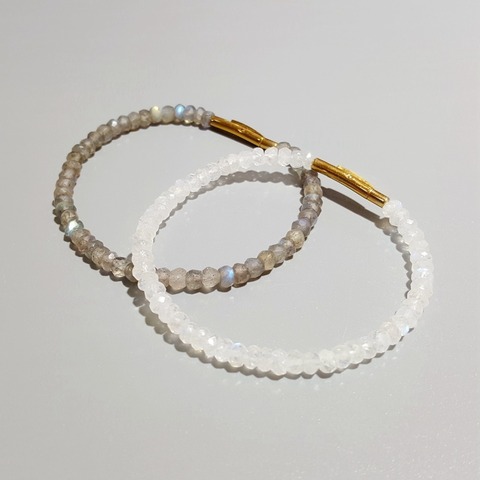 LiiJi Natural Stone Moonstone/Labradorite Bracelet ► Photo 1/4