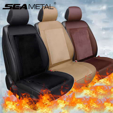 New Car Heated Seat Cushion, Winter Plush Single Piece Car Seat