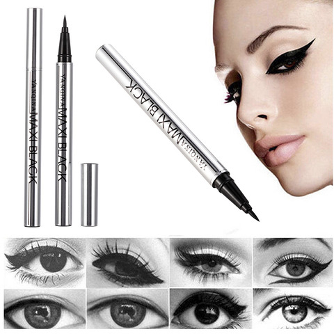 YANQINA Ultimate Black Long Lasting Eye Liner Pencil Waterproof Eyeliner Smudge-Proof Cosmetic Beauty Makeup Liquid Delineador ► Photo 1/6